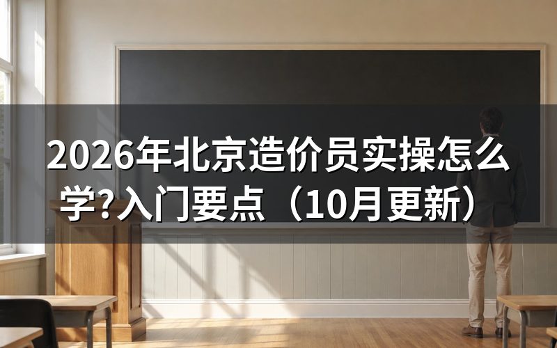 北京工程造价培训机构怎么选