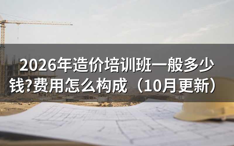 造价培训费用怎么判断