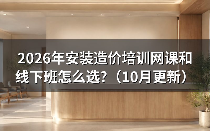 安装造价培训怎么选?
