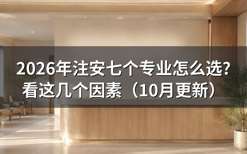 注册安全工程师专业怎么选