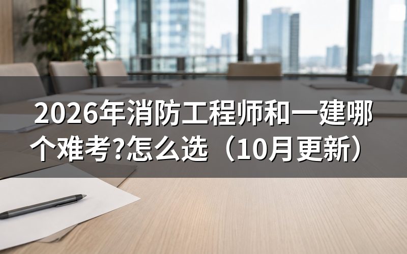 报考消防工程师比一建难吗