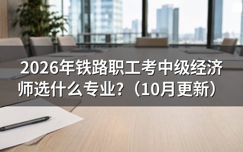 铁路职工怎么选中级经济师专业?