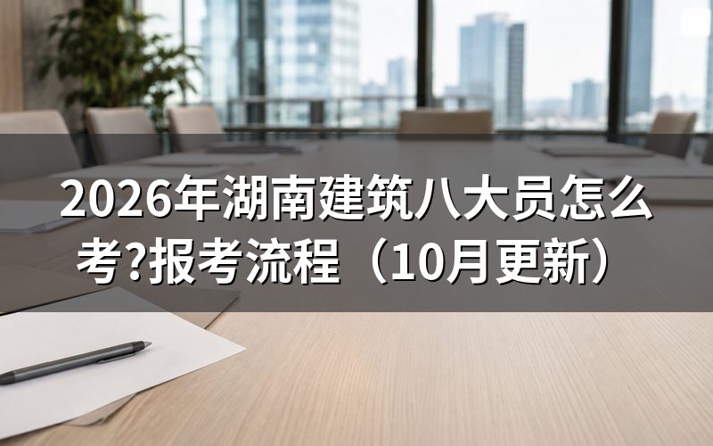 湖南省建筑八大员考试怎么安排?