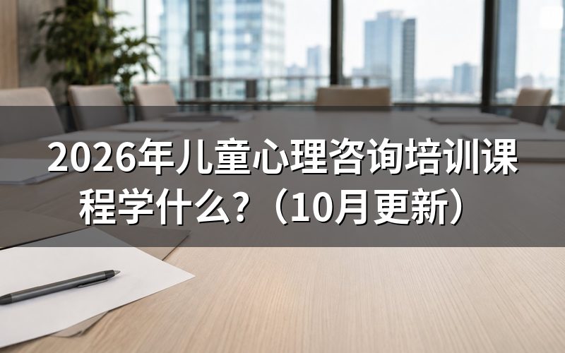 儿童心理咨询师培训班学什么？