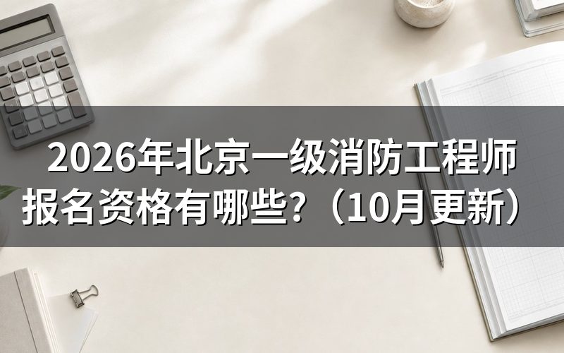 北京一级注册消防工程师报考条件