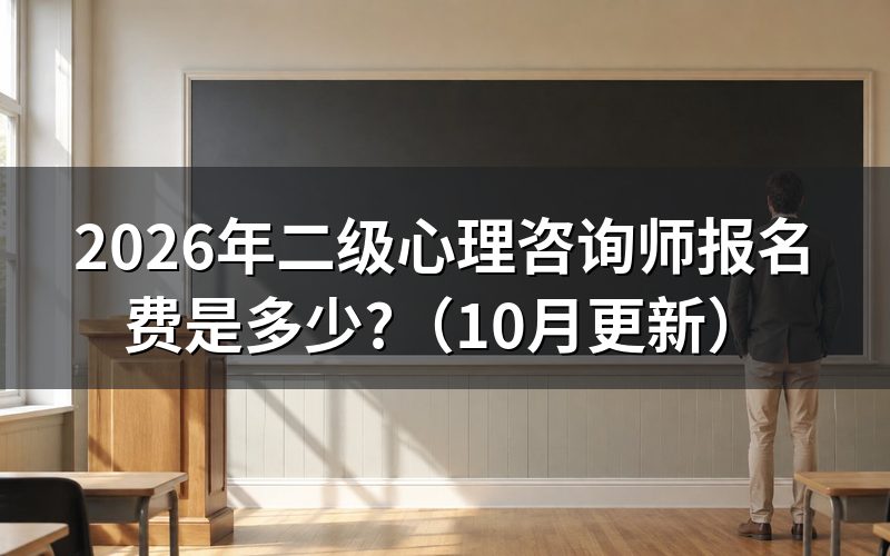二级心理咨询师的报名费用怎么看?