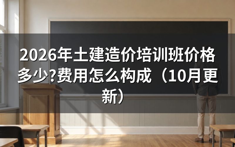 土建造价实战培训班价格怎么看