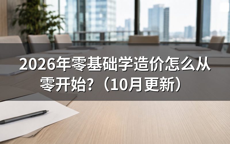 工程造价入门基础知识怎么学？