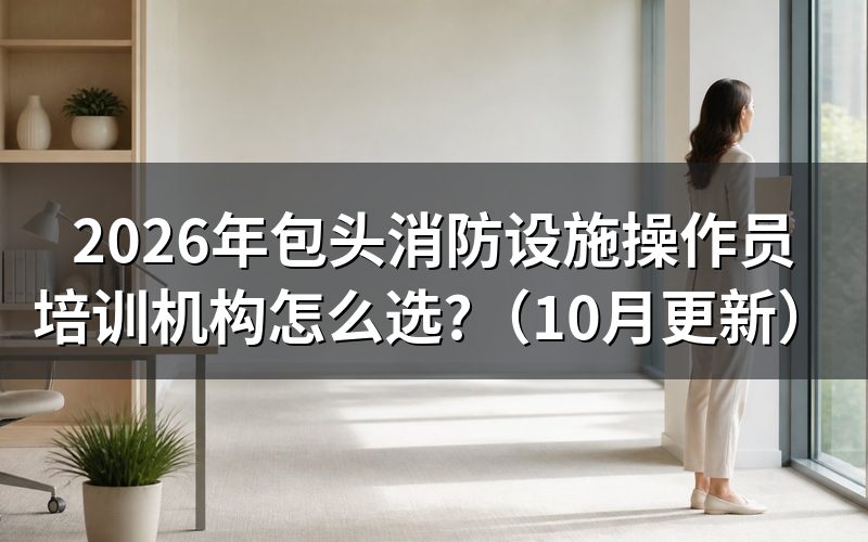 消防设施操作员培训费用怎么看?