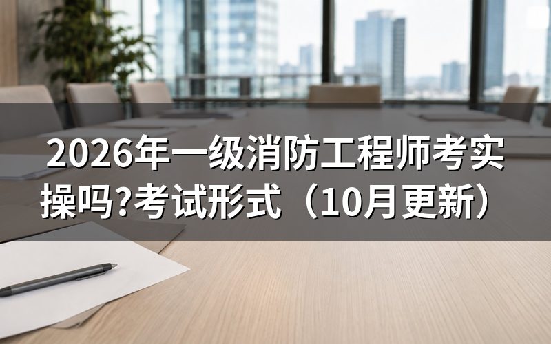 一级消防工程师考哪些科目？