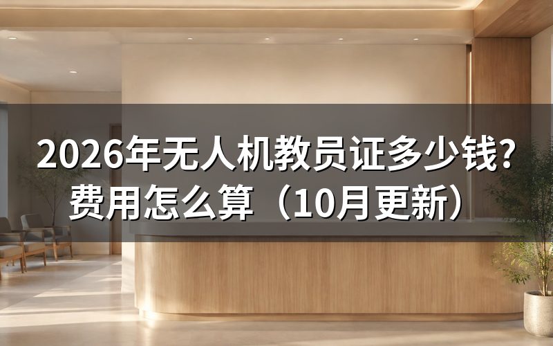 CAAC无人机教员培训怎么收费?