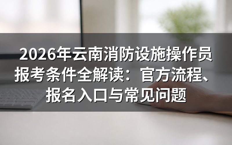消防设施操作员证是什么?含金量如何?