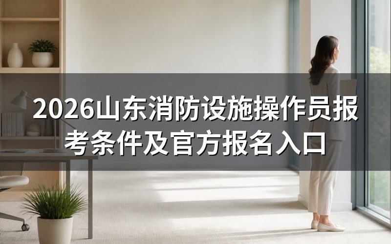 消防设施操作员报考条件