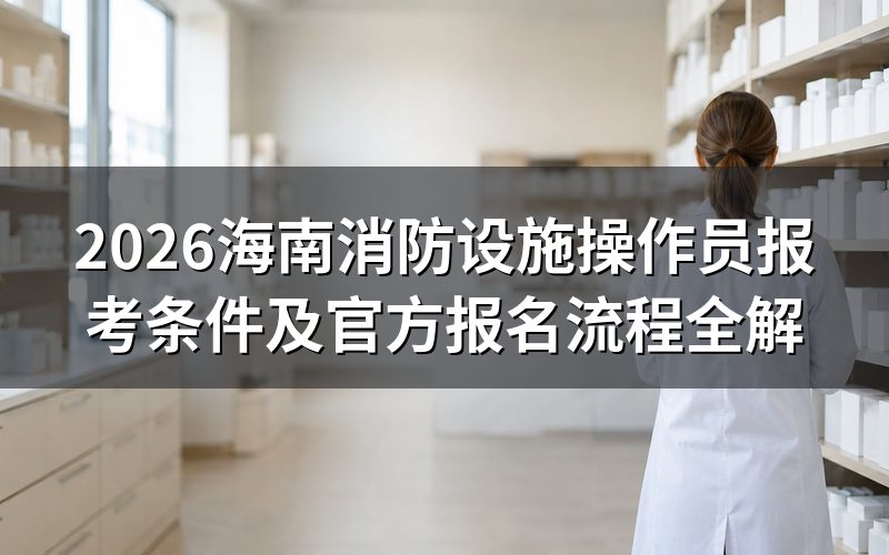 消防设施操作员报考条件(2026)