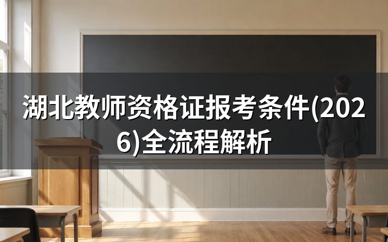 教师资格证书报考条件是什么