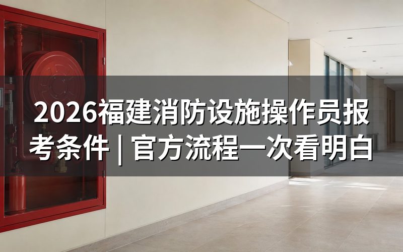 消防设施操作员证是什么?含金量高吗?