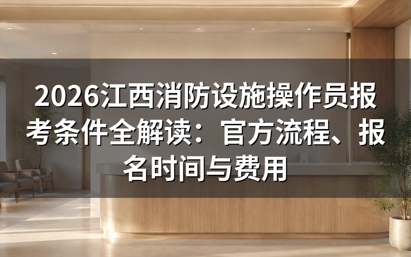 消防设施操作员证是什么?含金量如何?