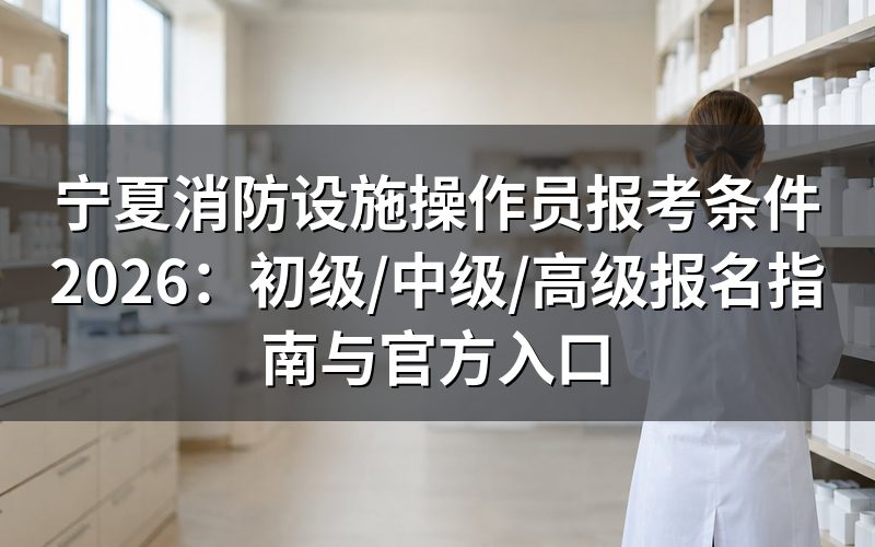 消防设施操作员报考条件(2026宁夏版)