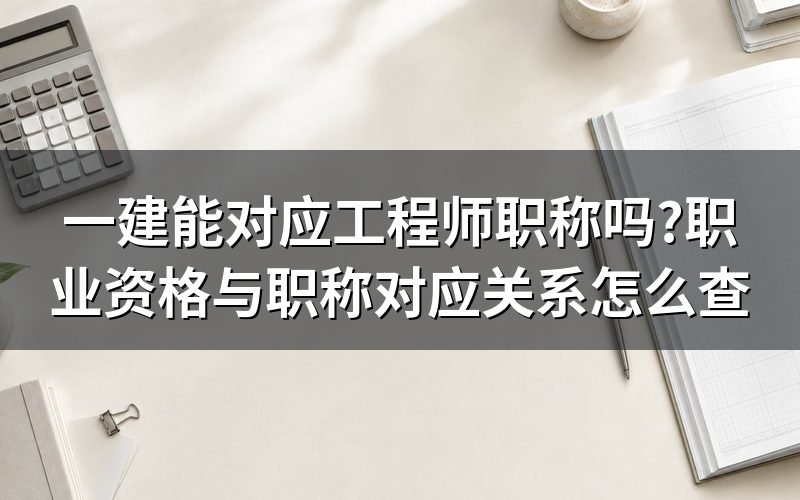 一建和职称,是两条线