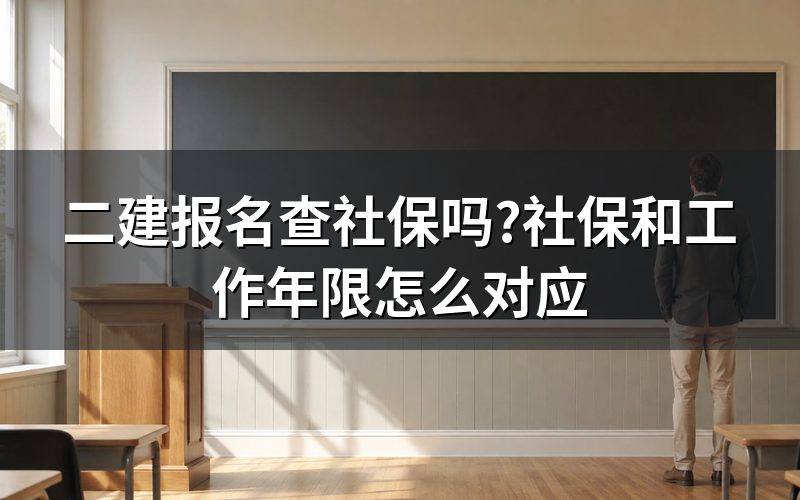 二建报名条件里到底有没有"社保"这一项
