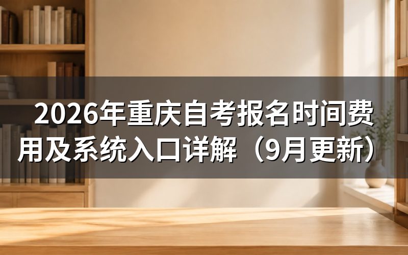 报名时间费用及系统入口怎么查