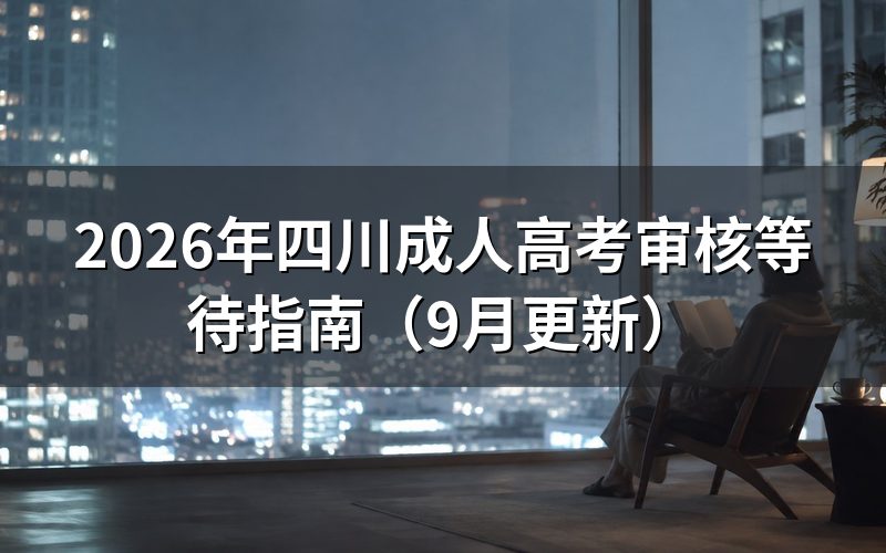 四川成人高考审核等待期间要准备什么
