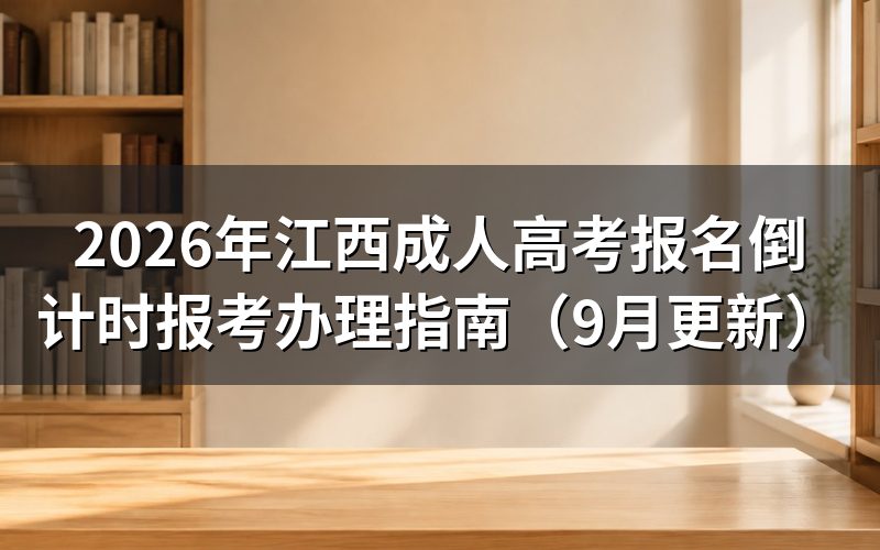 江西成人高考报名倒计时怎么选报考层次