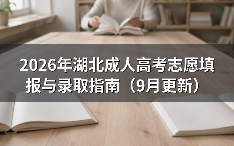 湖北成人高考志愿填报与录取怎么安排