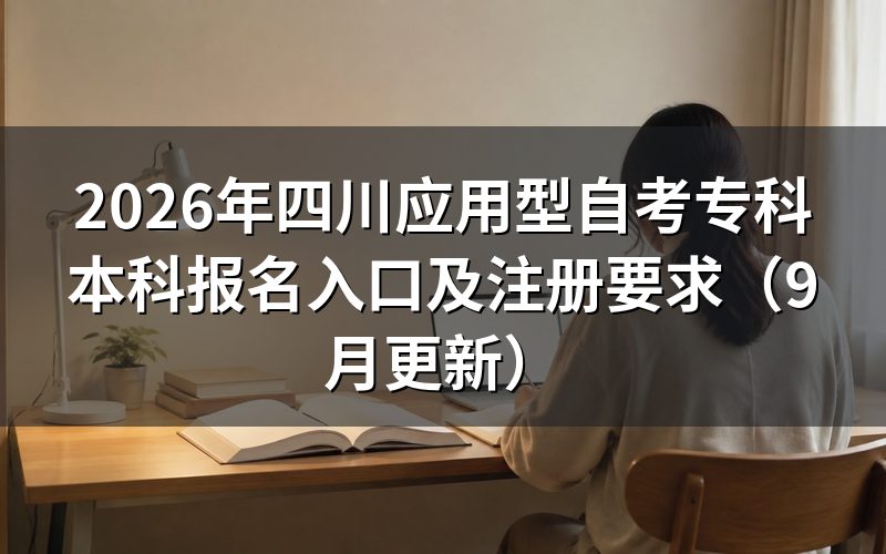四川应用型自考专科本科报名入口在哪里