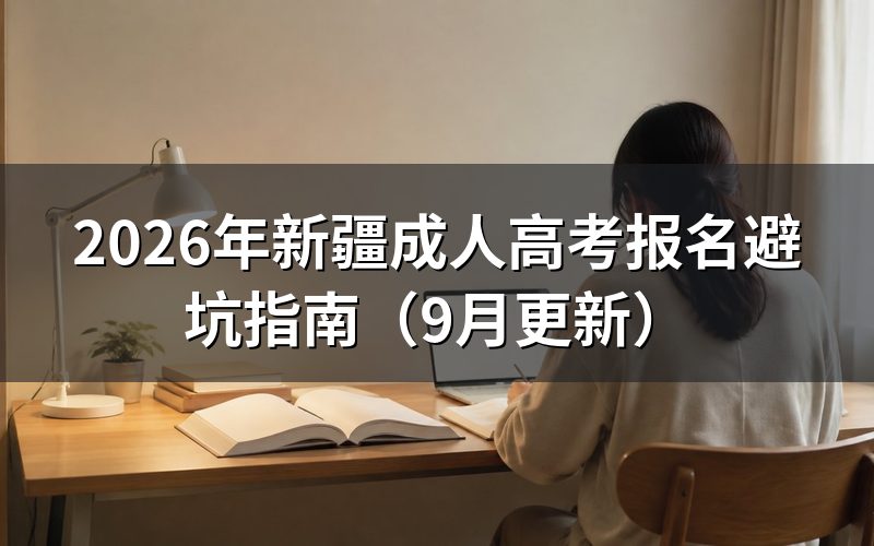 新疆成人高考报名避坑要核对哪些信息