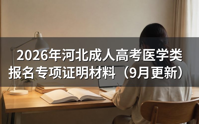 河北成人高考医学类报名要准备哪些证明材料