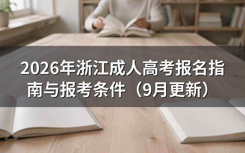 浙江成人高考报名指南中的条件怎么核对