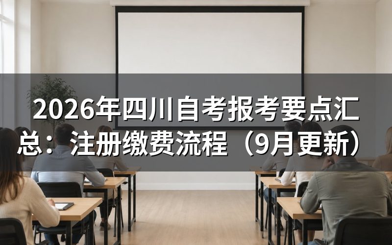 报考要点汇总及新生注册怎么操作