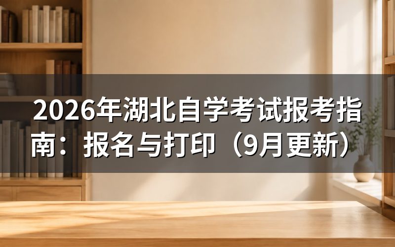 湖北自学考试报考指南中的报名条件是什么