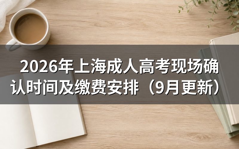上海成人高考现场确认时间和地点怎么安排