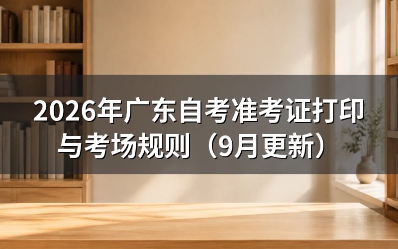 准考证打印与考场规则怎么执行