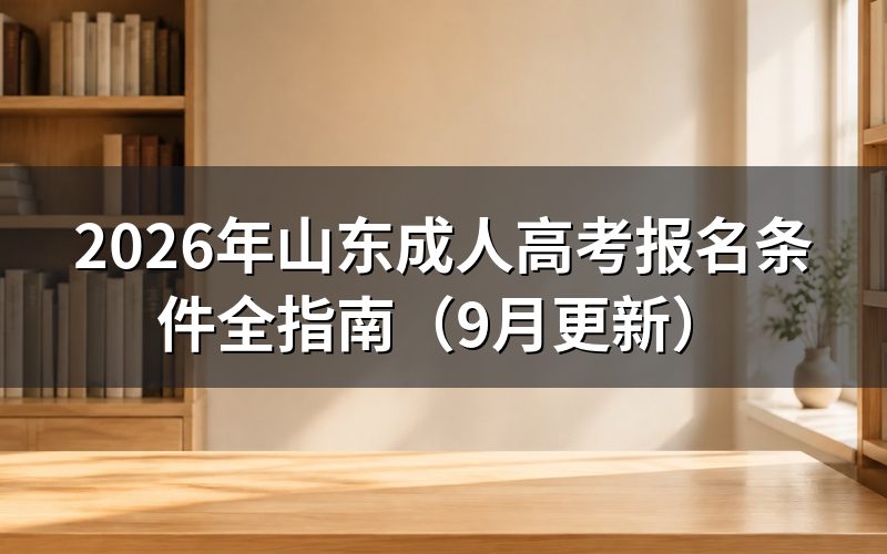 山东成人高考报名条件怎么按层次核对