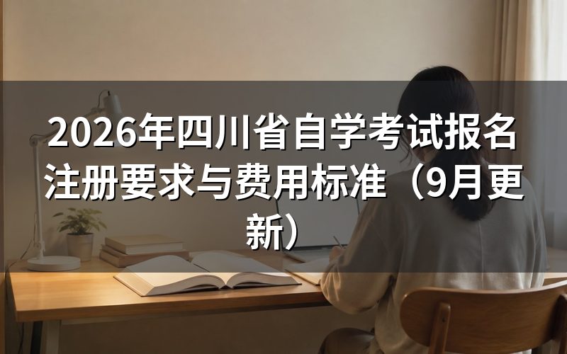 四川省自学考试报名注册怎么操作
