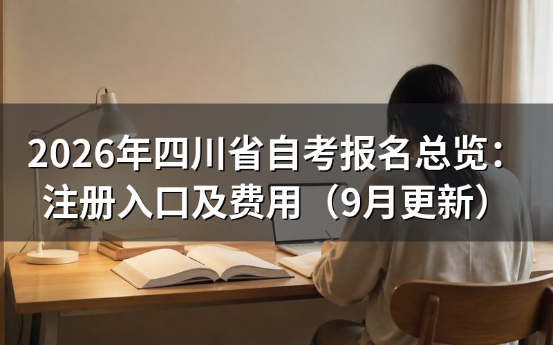 四川省自考报名总览:新生怎么注册