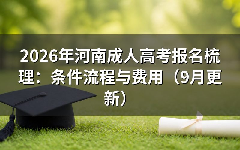 河南成人高考报名梳理：入口和审核怎么办