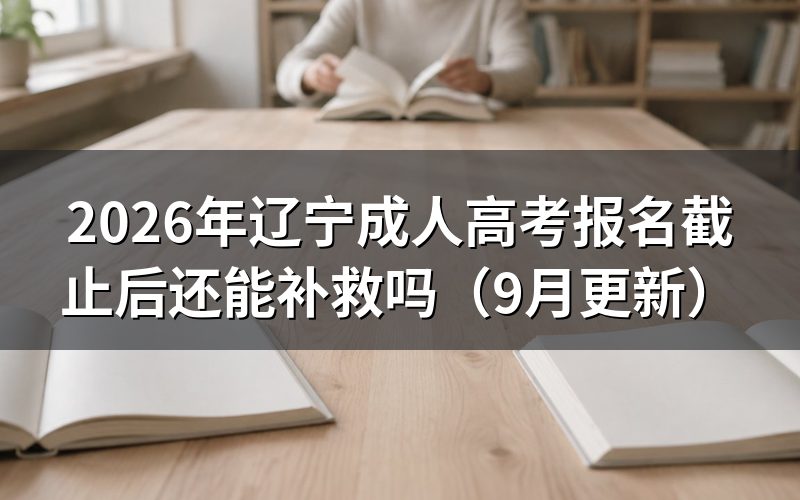 辽宁成人高考报名截止后还能补救吗
