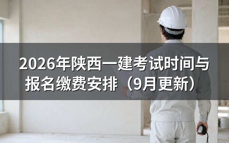 陕西一建考试时间定了,报名要先做哪几步?