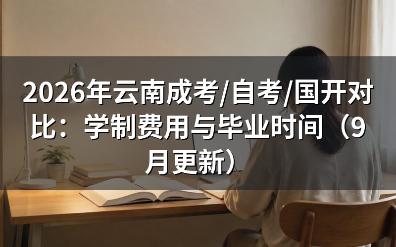 云南成考/自考/国开对比要看哪些数据