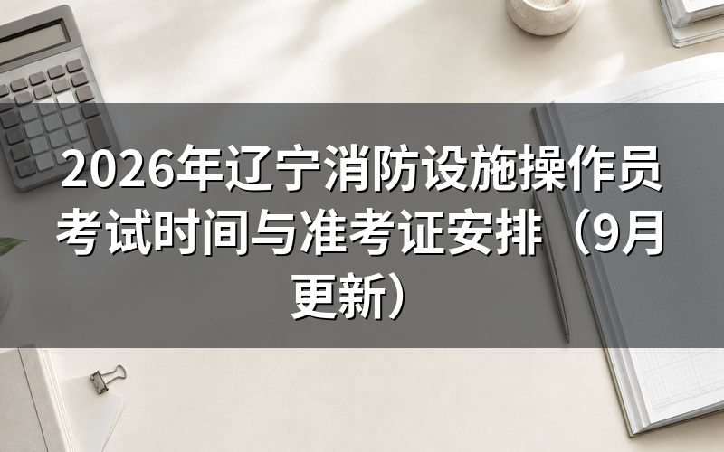 辽宁消防设施操作员考试时间怎么对应到自己那一场