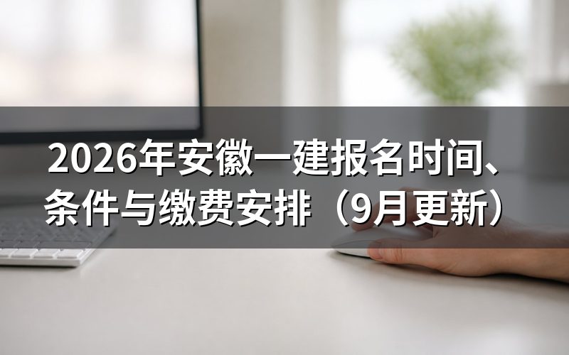 安徽一建报名前要先在哪个系统注册