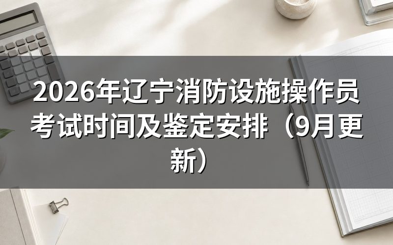 辽宁消防设施操作员考试时间怎么安排