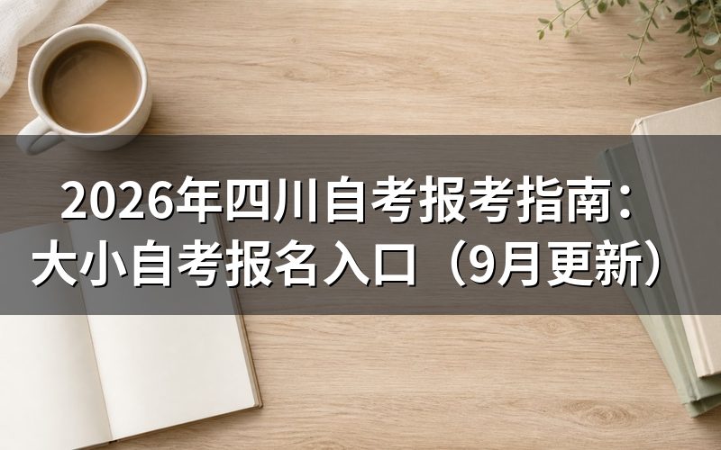 报考指南中的大小自考入口在哪里