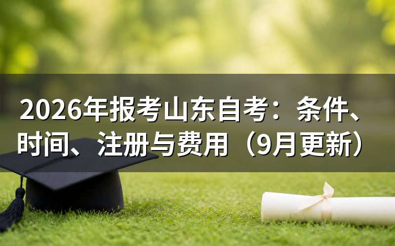 报考条件、时间、注册与费用怎么准备