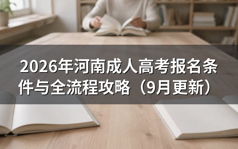 河南成人高考报名条件怎么核对