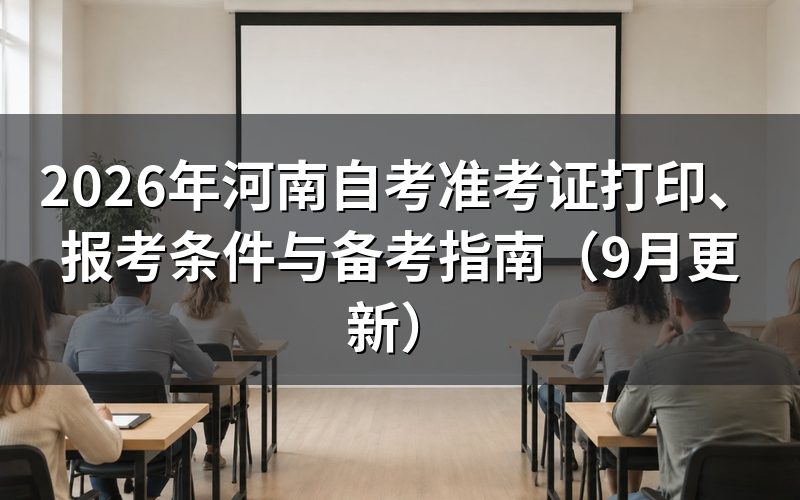 准考证打印和报名怎么安排